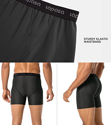 Lapasa sportonderbroek, 2-pack, met gulp, sneldrogend, elastisch, aangenaam om te dragen, M16 herbruikbaar - Image 4