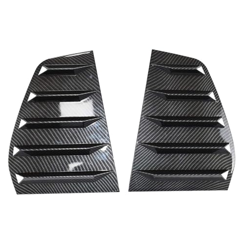 2PCS Car Rear Window Side Louvers Vent Cover Trim Compatible For VW Golf 6 MK6 GTI R MODELS 2010-2014 Window Louver Side Vent Tr