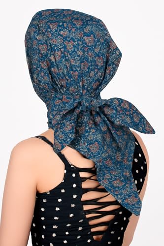 Image of Scarf For Girls 100% Pure Cotton Hand Block Printed Square