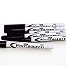 BAZIC Dry Erase Marker Black Fine Tip, Whiteboard Pen Marcador, Low Odor Markers White Board Pens for Office School Supplies (4/Pack), 2-Packs