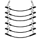 Donner Flache Patchkabel für Gitarreneffektpedale 6 Zoll Platzsparend Klarer Klang 1/4 TS Rechtwinklig 6er Pack