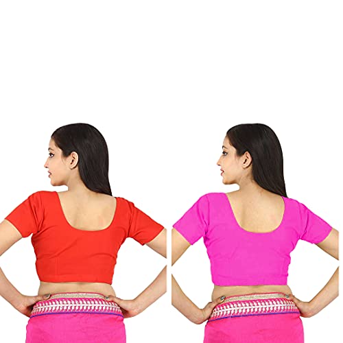Image of Namita Women's Rubia Cotton Solid Half Sleeve Blouse