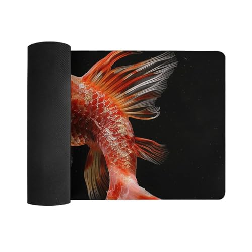 Desk Pad Protector Extended Red Carp Fish 30x60 cm miniatura 3