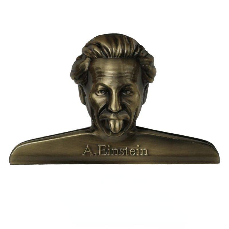 CYGURT Einstein Folder Metal Message Note Clip Office Storage Desktop Note Handbook Ticket Clip Clip Retro Clip Craft Clip Test Paper Note Long Tail Clip Sorting Classification Folder