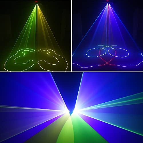 Stage Lights Dj Lights, Worldlite Rgb Full Color Laser Party Disco Light With Sound Activated & Dmx Control, Great For Party Disco Bar Club Lights Stage & Dj Lighting #TOP2