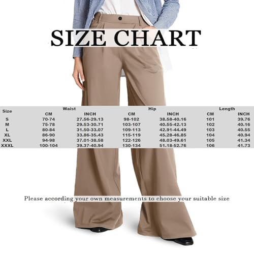 Women's Wide Leg Pants Dress Pant High Waisted Work Pants Trousers Business Casual Outfits 20254
