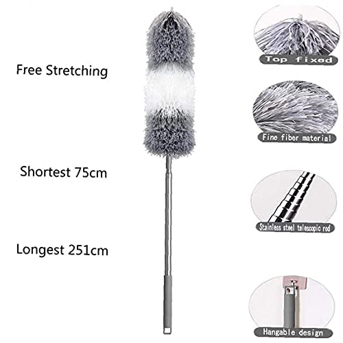 Plumeau Microfiber Chenille Bendable Head Extendable 98inch Ceiling Cleaning Tool - Image 5