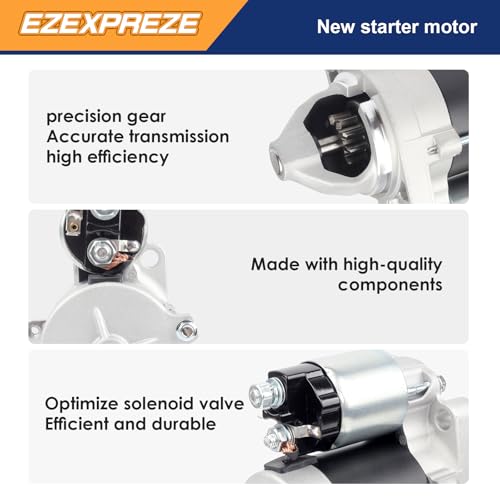 Image of Ezexpreze New Starter Compatible with Honda GX630, GX630H, GX630R, GX630RH, GX660, GX660R, GX660RH, GX690, V-Twin Engine 2007-2013 2280009480, 31200Z0A003, 31200Z6L003, DDWDN, 428000-6410, SND0728