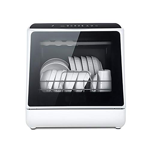 Geschirrspülmaschine,Mini Spülmaschine Geschirrspüler Tischgeschirrspüler Edelstahl, gehärtetes Glas Hochtemperaturdesinfektion Wasserverbrauch