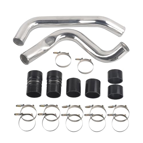 Best Intercooler Boots for 7.3 Powerstroke: Top Picks 12 GESEXI 3 inch Aluminum Intercooler Pipe Boot & Clamp Kit Compatible With 99-03 Ford 7.3 7.3L Diesel - Sliver