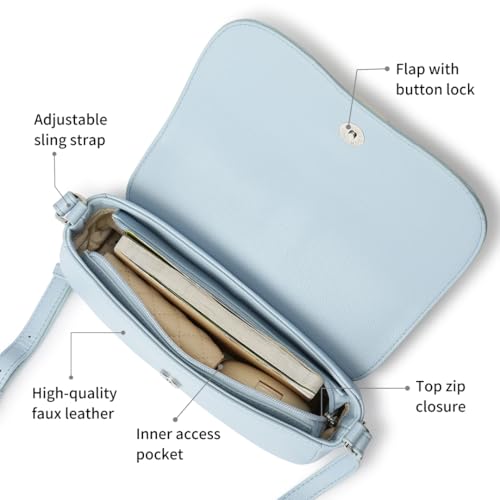 Image of Fastrack Puff Sling with Detachable Pouch | Faux-Leather Women's Handbags | Sling for Casual Carry