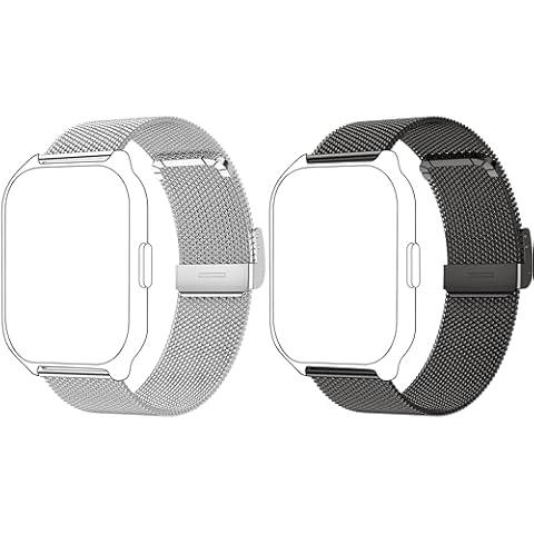 ZOSKVEE 2PCS Replacement Bands, 22mm Straps for P95 P66 Smart Watch, Adjustable Wristbands for P95 Smartwatch for Women and Men Cover