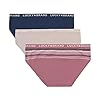 Lucky-Brand-Womens-Microfiber-Bikini-Panties-Multi-Pack Lucky Brand Women's Microfiber Bikini Panties Multi-Pack, (3-Pack) Blue Iris/Sphinx/Jacquard Chevron, Large