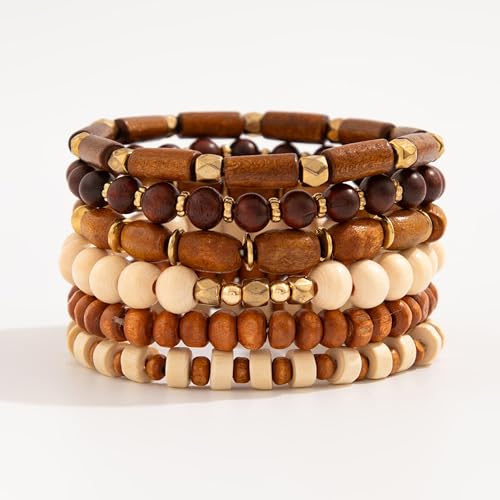 Long tiantian Boho Bracelets Stackable Wooden Bracelets for Women Popular Western Turquoise Bracelet Boho Jewelry for Women Trendy 20254