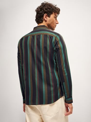 Image of Multi-Color Stripe Slim Fit Casual Shirt