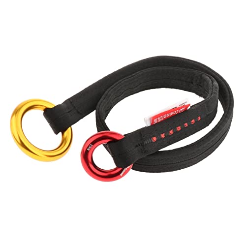 Esquirla Cambium Saver Retrievable Anchor Loop Rope Belt Sling, Climbing Rope Arborist Friction Saver for Rock Climbing Outdoor Exploring Backpacking, Black 90cm