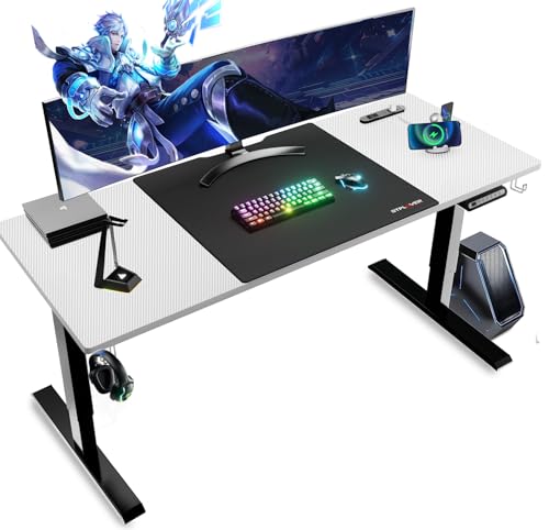 GTPLAYER GTRacing ゲーミングデスク GTS-112-CFWhite