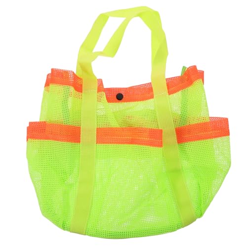 Mesh Beach Tote Bag for Clothes Towels Swimming Supplies Lightweight Portable Pool Bag Handheld Design for Travel College Outdoor Activities