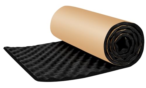 Pamatio 20MM 50cm x 200cm Dämmmatte selbstklebend Auto Schallschutzmatte Dämmung Isolierung Schallschutz schaumstoff selbstklebend Akustikschaumstoff Isolierung Dämmplatten Baumwolle