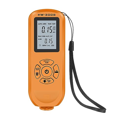 Medidor digital de grosor de pintura HW-300S color naranja miniatura 1