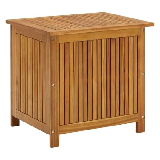 Best garden storage set vidaXL Wooden Deck Box for Outdoor Use