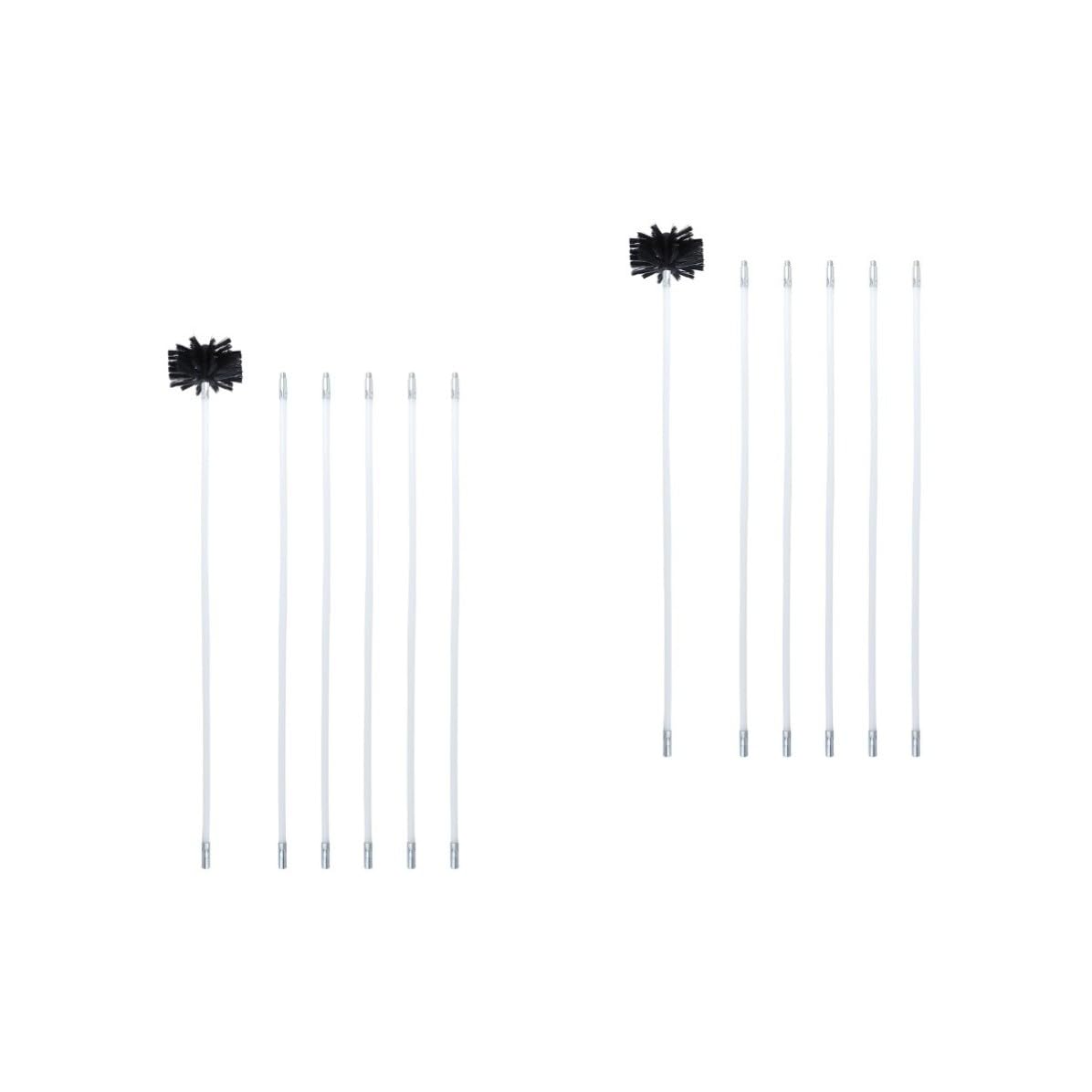Didiseaon 2 Set Spazzola per Pulizia Stufa e Condotti, Nylon per Camini