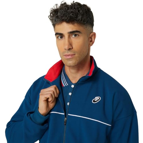 Image of ASICS Polyester Unisex's Standard Length Sports Jacket