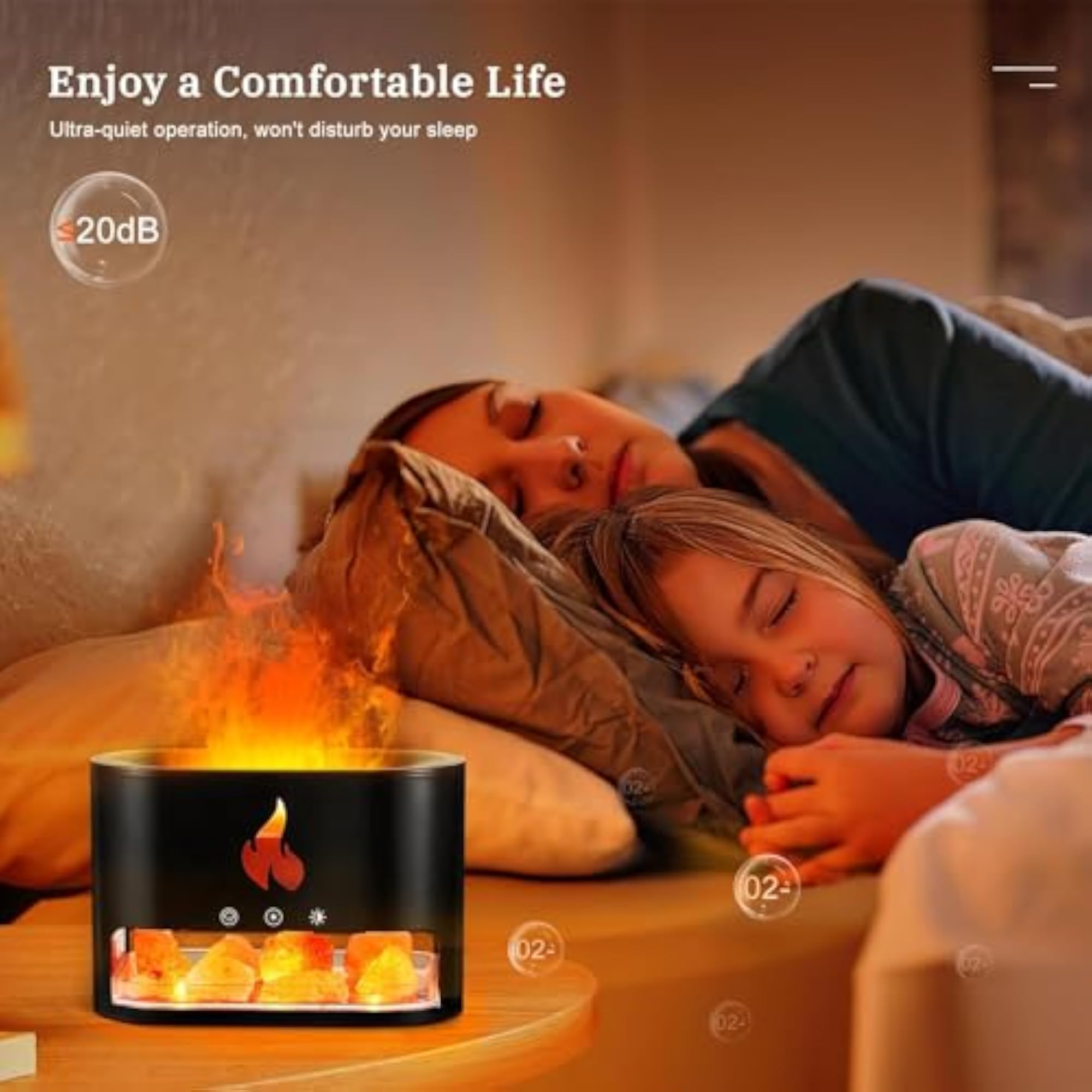 100% Pure Himalayan Salt Lamp Diffuser & Ultrasonic Essential Aromatherapy Diffuser, 220ml