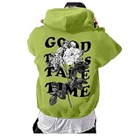 Material: It is made of high-quality materials, durable enough for daily use. Features: The hood design makes you more attractive. Occasions: Men's jumper is an excellent for everyday use at home. Size: Please refer to the size chart in the picture b...