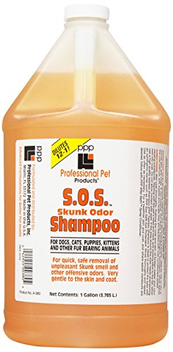 PPP S.O.S. Skunk Odor Small Pet Shampoo, 1-Gallon