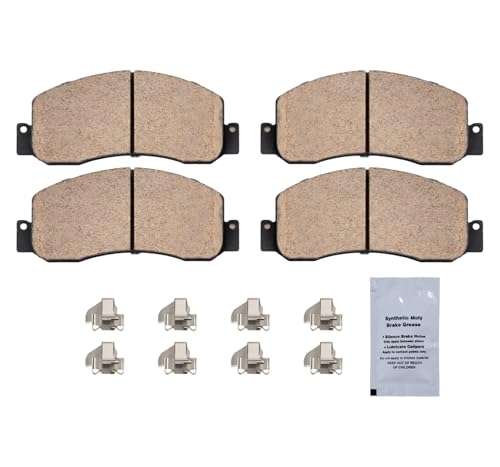 Image of HUSCH D1333 Front Ceramic Brake Pads Kit Fit For Ford F-250 Super Duty 2008-2012, For F-350 Super Duty 2005-2012