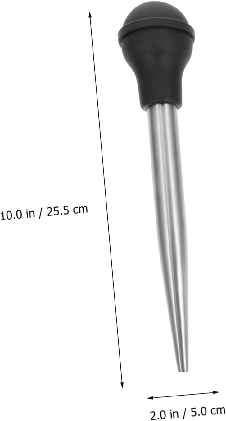 PRETYZOOM 1set Turkey Injector Seasoning Pump Food-grade Tube Baster for Barbecue and Cooking for Marinades and Flavoring Turkey