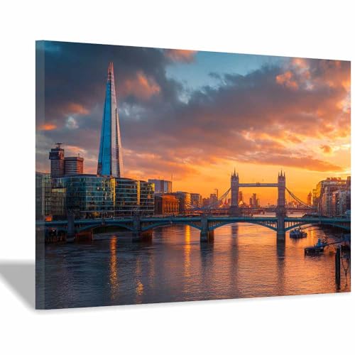 Image tableau coucher du soleil or pour salon et chambre