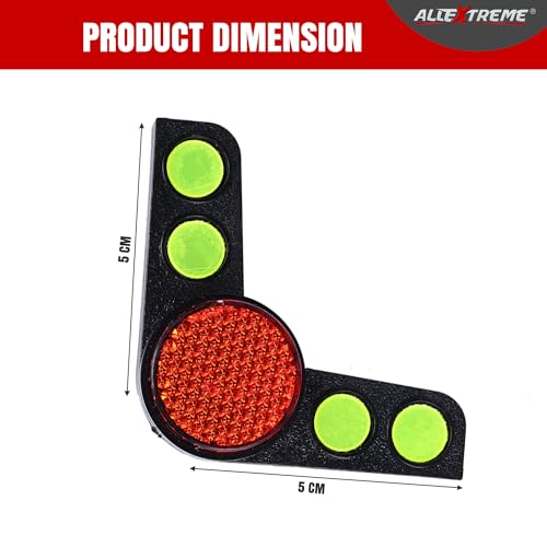 Image of AllExtreme CAS-231 L Design Car Door Corner Guard Anti Scratch Shock-Absorbing Edge Protector with Sticker For All Cars(Set of 4, Multicolour)