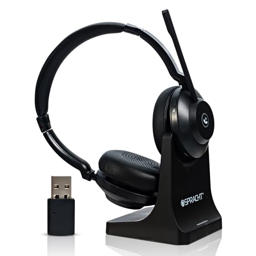 Spracht Blues Combo BT/USB Wireless Headphones for Working Professionals, Comfortable PC Headset, 40 Hour Battery Life, USB and Bluetooth Headset with Noise Cancelling Microphone for Work (Dual Ear)