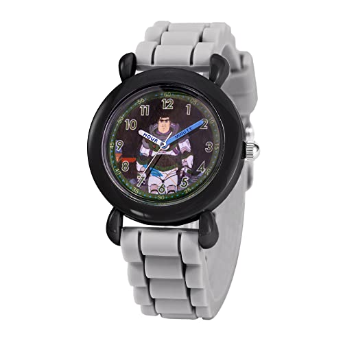 Disney Lightyear Kids' Plastic Time Teacher Analog Quartz Silicone Strap Watch