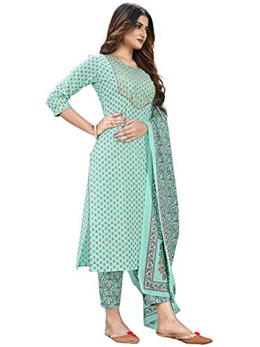Image of Vbuyz Women's Rayon Printed & Embroidered Anarkali Regular Fit Kurta