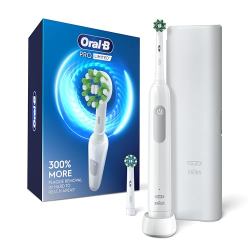Image of Oral-B Pro Limited Electric Toothbrush with (2) Brush Heads, Rechargeable, White
