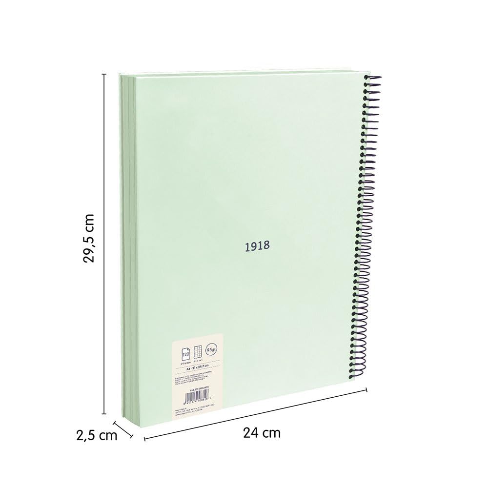 Libreta A4 encolada, papel a líneas, 48 hojas de 95 gr/m², colección 430 since 1918, azul Libreta A4 encolada, papel a líneas, 48 hojas de 95 gr/m², colección 430 since 1918, azul