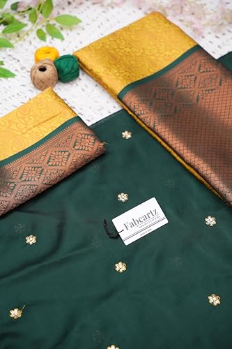 Image of Fabcartz South Indian Half and Half Saree For Women
