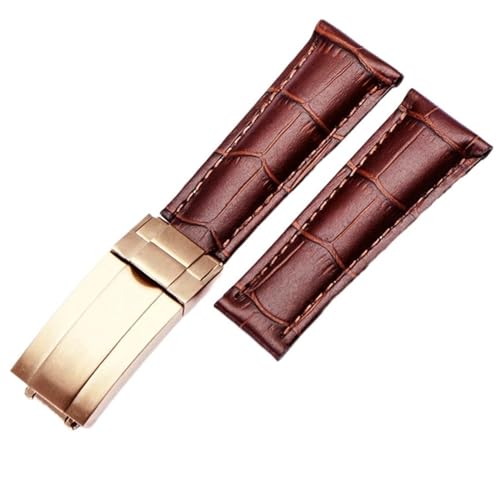 Bandes de montres de veau 20mm cuir véritable bracelet de rechange YRYRYW pour homme