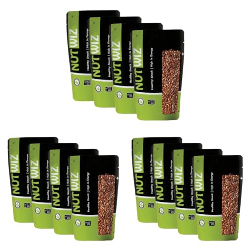 Image of Nutwiz Premium Seeds (Flax Seeds, 800g) (200gms X 4) (Pack of 3)