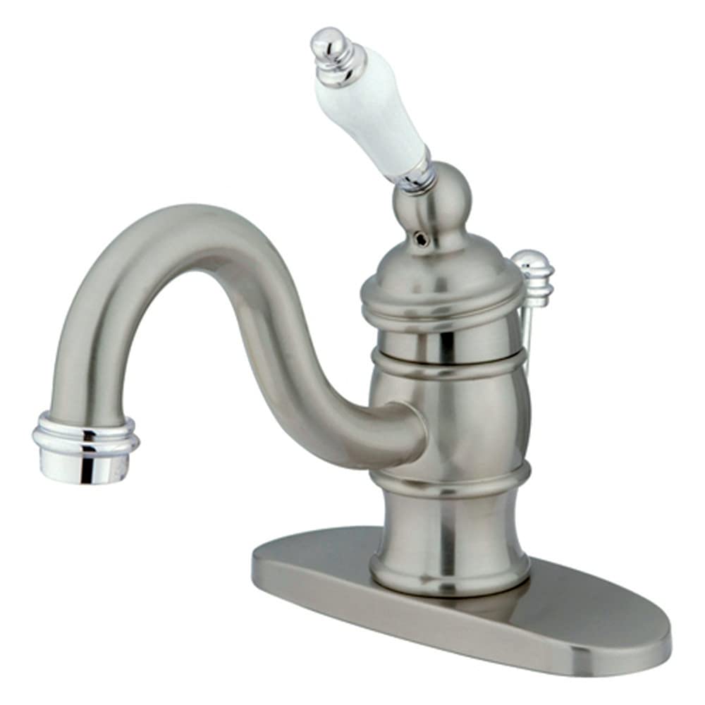 Kingston Brass KB5611AL Restorasyon 10 cm Merkez Lavabo Bataryası, Cilalı Krom