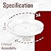 3 Pack Lazy Susan Organizer, 9 Inch Clear Lazy Susan Rotating Turntable for Pantry, Kitchen, Cabinet, Countertop, Refrigerator, Bathroom & Table, Spice Rack, Perfume & Storage Spinning Organizer