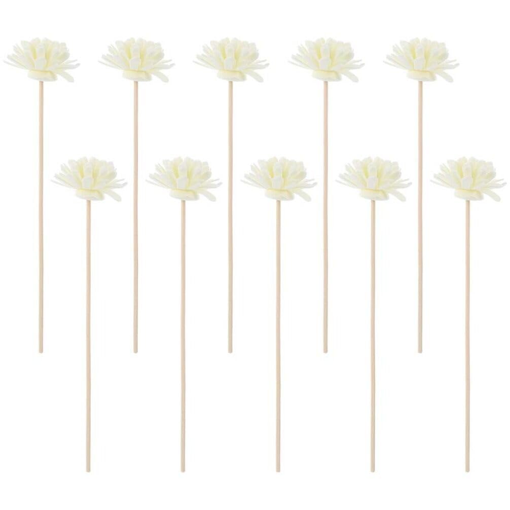 HOMSFOU 10pcs Aromatherapy Rattan Diffuser for Ball Oil Diffuser Rituals Reeds Diffuser Reeds Essential Oil Fragrance Diffuser Sticks Aromatic White Flower Oil Office Pe Flower