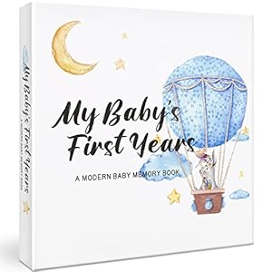 Keepsake Baby Memory Book for Boy or Girl – Timeless Baby’s First 5 Years Book – Collect Photos and Precious Milestones…