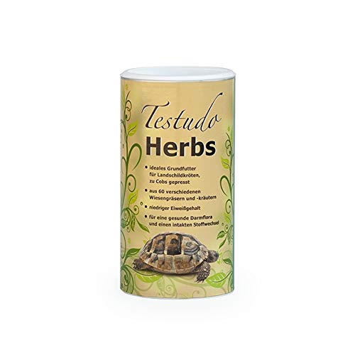 Agrobs Testudo Herbs | 500 g | Getreidefreies Grundfutter für Landschildkröten | Zur Aufrechterhaltung einer gesunden Darmflora | Sehr Rohfaserreich Cover