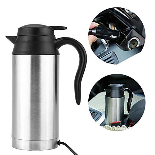 Hervidor eléctrico portátil para auto 750ml acero inox miniatura 2