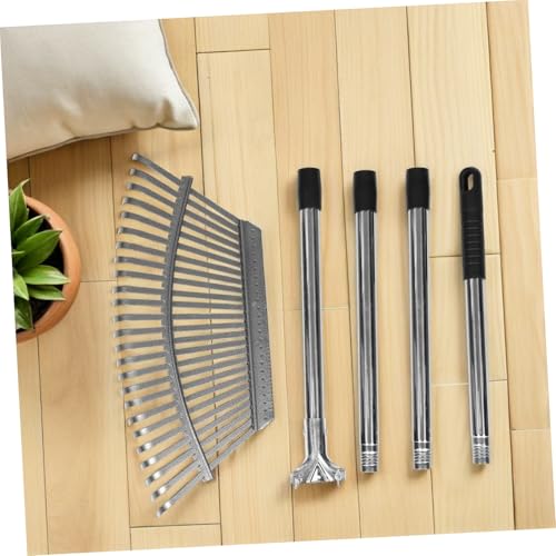 Râteau à métal robuste réglable pour outil de jardinage ameublissement sol