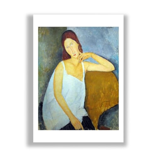 Amedeo Modigliani Impression d'art Jeanne Hébuterne XL pour salon élégant